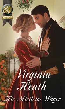Virginia Heath His Mistletoe Wager обложка книги