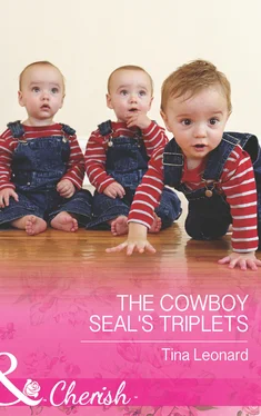 Tina Leonard The Cowboy SEAL's Triplets обложка книги