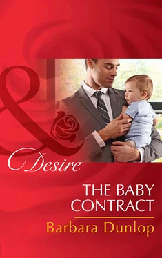 Barbara Dunlop The Baby Contract обложка книги