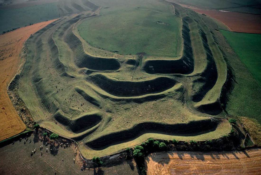 Maiden Castle in Dorset England is one of Europes biggest Iron Age hill - фото 4