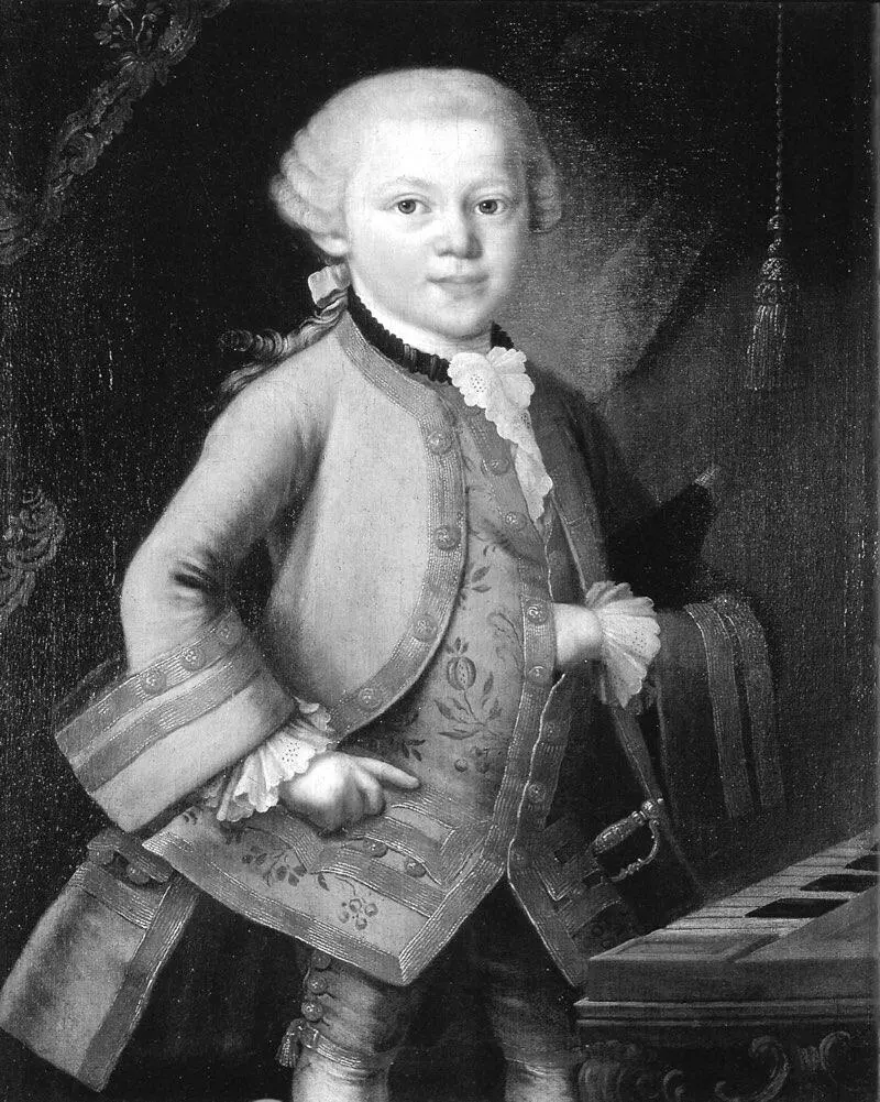 Johann Amadeus Mozart im Alter von 6 Jahren Ölgemälde verm von Pietro - фото 15