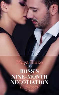 Maya Blake The Boss's Nine-Month Negotiation обложка книги