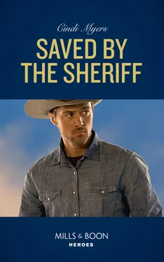 Cindi Myers Saved By The Sheriff обложка книги