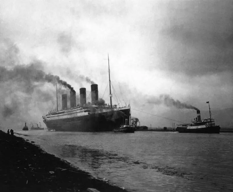The Titanic in Belfast Lough during her sea trials The completed steamship - фото 11