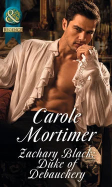 Carole Mortimer Zachary Black: Duke of Debauchery обложка книги