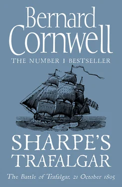 Bernard Cornwell Sharpe’s Trafalgar обложка книги
