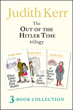 Judith Kerr Out of the Hitler Time trilogy: When Hitler Stole Pink Rabbit, Bombs on Aunt Dainty, A Small Person Far Away обложка книги