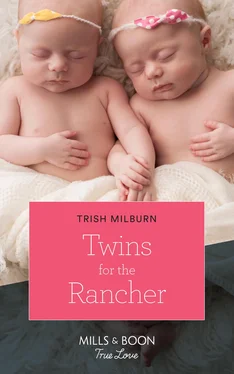 Trish Milburn Twins For The Rancher обложка книги