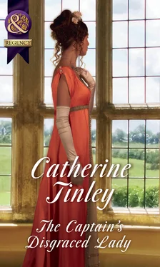 Catherine Tinley The Captain's Disgraced Lady обложка книги