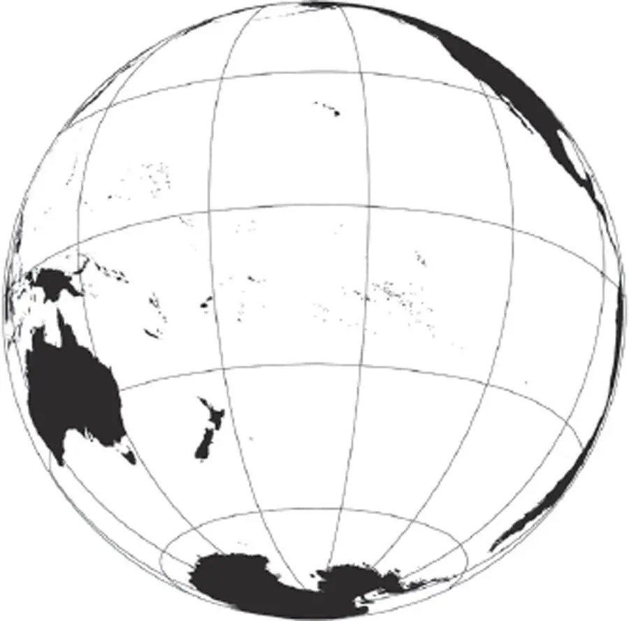 Globe showing the Pacific Ocean C SCOTT WALKER HARVARD MAP COLLECTION - фото 5