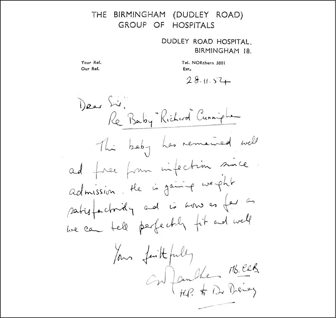 The following day a form was filled in at Birmingham Childrens Department to - фото 4