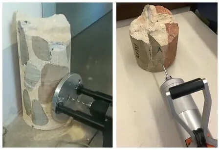 Figure 1 Examples of drilling core samples subjected to drilling left side - фото 129