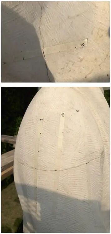 Figure 6Cracks in the marble of the Soong Chingling statue The ultrasonic - фото 140