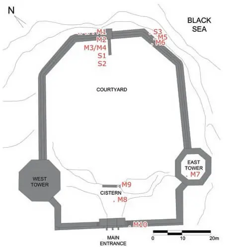 Figure 2 Plan of Rumelifeneri Fortress Eyüpgiller and Yașa 2019 the - фото 13