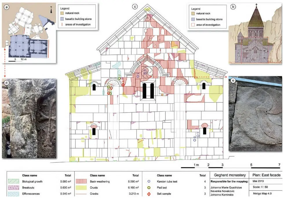 Figure 3 a The floor plan of the monastery Areas of investigation indicated - фото 222