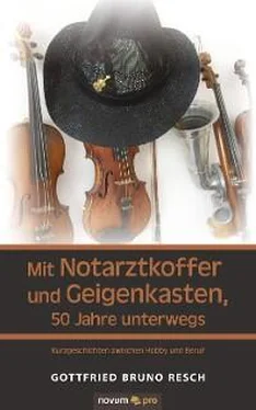 Gottfried Bruno Resch Mit Notarztkoffer und Geigenkasten, 50 Jahre unterwegs обложка книги