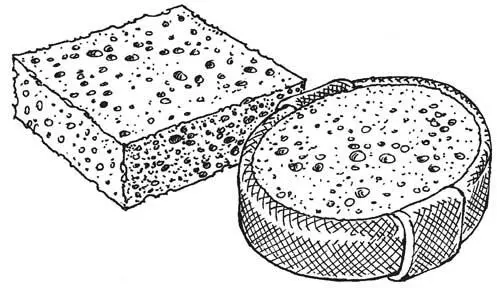 Рис 2 Целлюлозные губки Рис 3 Натуральная морская губка 4 Нейлоновые - фото 5