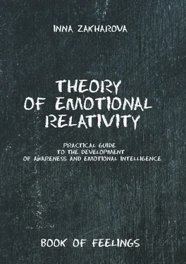 Inna Zakharova Theory of emotional relativity. Practical guide to the development of awareness and emotional intelligence обложка книги