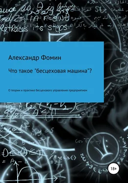 Александр Фомин Что такое «бесцеховая машина»? О теории и практике бесцехового управления предприятием. обложка книги