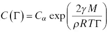 where C is the bulk solubility of the dispersed phase M its molar mass and ρ - фото 8