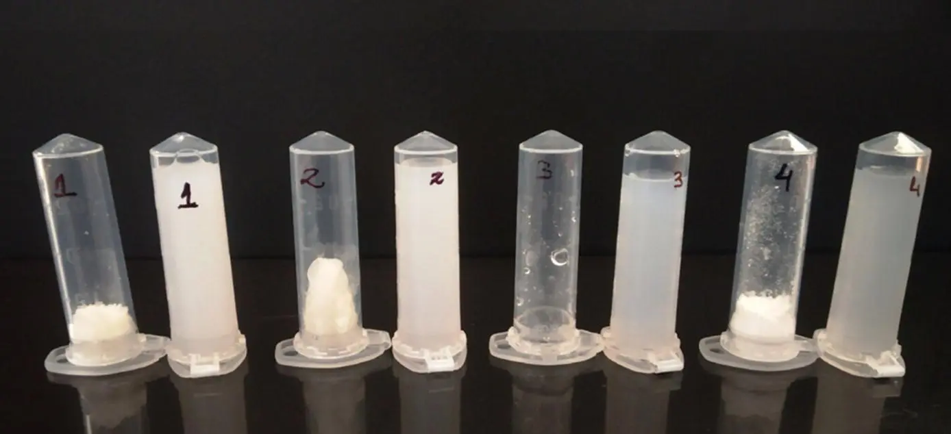Figure 21 Freezedried emulsions using different cryo or lyoprotectants and - фото 12