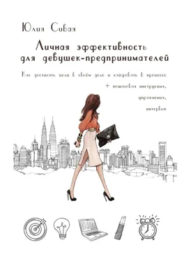 Юлия Сивая Личная эффективность для девушек-предпринимателей. Как достигать цели в своем деле и кайфовать в процессе обложка книги