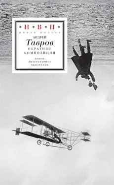 Андрей Тавров Обратные композиции обложка книги