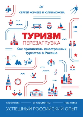 Юлия Мохова Туризм: перезагрузка. Как привлекать иностранных туристов в Россию обложка книги