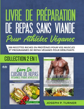 Joseph P. Turner Livre De Preparation De Repas Sans Viande Pour Athletes Veganes