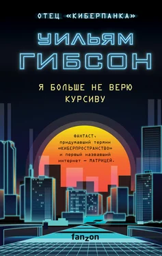 Уильям Гибсон Я больше не верю курсиву обложка книги