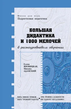 Елена Яновицкая Большая дидактика и 1000 мелочей в разноуровневом обучении обложка книги