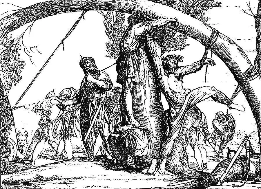 Prince Ihors Execution Illustration by F Bruni Princess Olha 969 - фото 9