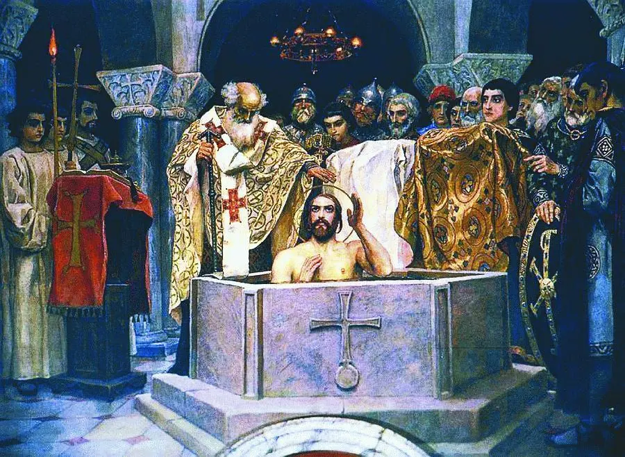 Prince Volodymyrs Baptizing Fresco by V Vasnetsov in the Kyiv Volodymyr - фото 16