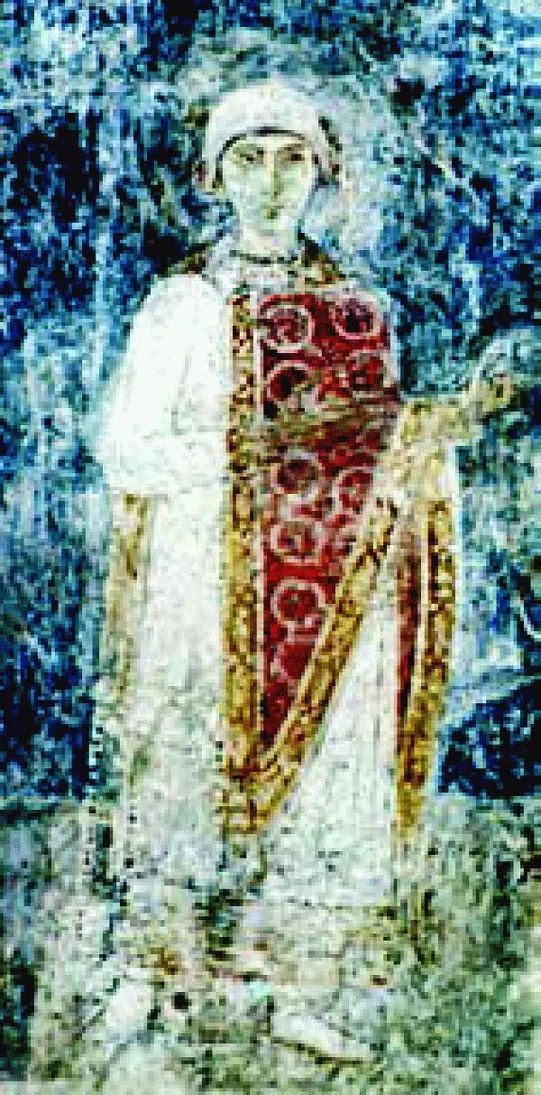Anna Yaroslavna Anna of Kyiv A fresco in the Kyiv Sophia Cathedral The - фото 21