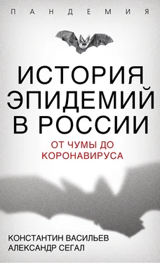 Константин Васильев История эпидемий в России. От чумы до коронавируса обложка книги