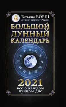 Татьяна Борщ Большой лунный календарь на 2021 год: все о каждом лунном дне обложка книги