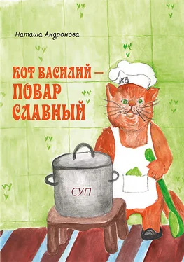 Наташа Андронова Кот Василий – повар славный обложка книги