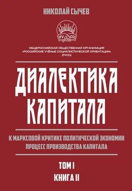 Николай Сычев Диалектика капитала. К марксовой критике политической экономии. Процесс производства капитала. Том 1. Книга 2 обложка книги