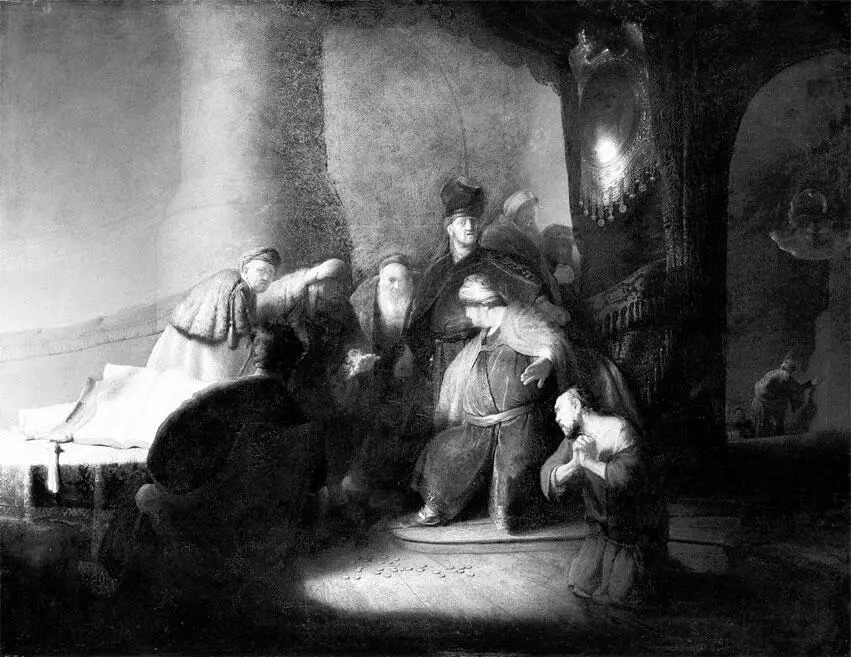 Рембрандт Раскаявшийся Иуда возвращает тридцать сребреников 1629 дерево - фото 13