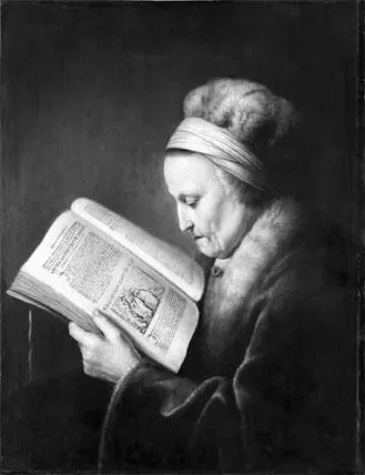 Геррит Доу Пожилая женщина за чтением ок 1631 дерево масло Рембрандт - фото 21