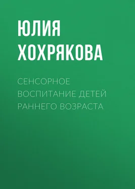 Юлия Хохрякова Сенсорное воспитание детей раннего возраста обложка книги