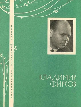 Владимир Фирсов Избранная лирика обложка книги