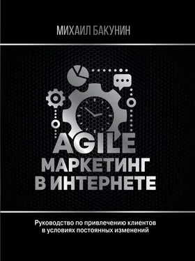 Михаил Бакунин Agile-маркетинг в интернете обложка книги