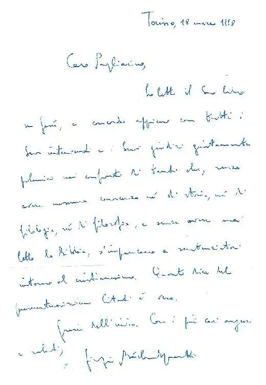 Traducción de la carta precedente Turín 18 de marzo de 1998 Querido - фото 2