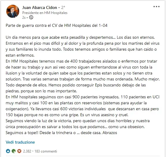 Ilustración 19 LinkedIn Parte de guerra contra el CV de HM Hospitales del 104 - фото 11
