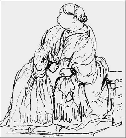 Анна Николаевна Вульф Рисунокшарж НИ Фризенгоф 1841 г Сравнение - фото 10