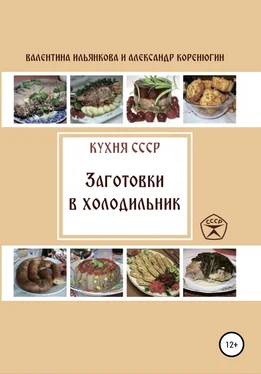 Валентина Ильянкова Кухня СССР. Заготовки в холодильник обложка книги