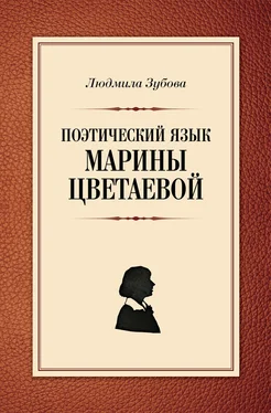 Людмила Зубова Поэтический язык Марины Цветаевой обложка книги