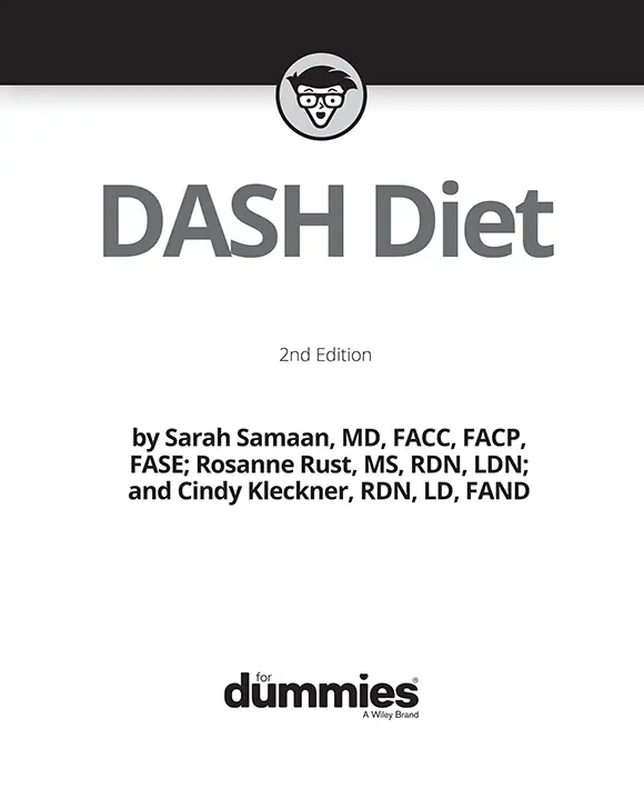 DASH Diet For Dummies 2nd Edition Published by John Wiley Sons Inc111 - фото 1