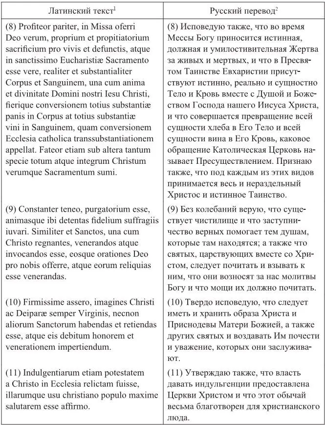 1Professio fidei Tridentinae a Pio IV per constitutionem Injunctum nobis 18 - фото 6